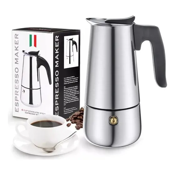 Cafetera Greca Estilo Italiana Para 6 Tazas