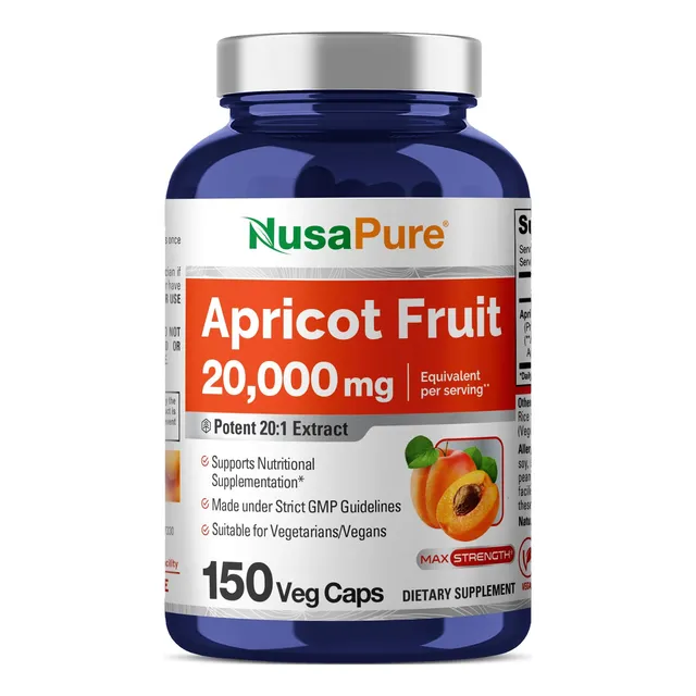 B17 Apricot Extract 20000mg 150 Veggie Capsules Extract