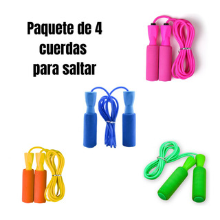 Paquete 4 Cuerdas Saltar Ejercicio Fit Gym Casa Gimnasio Box Paquete 4 Cuerdas Saltar Ejercicio Fit Gym Casa Gimnasio Box