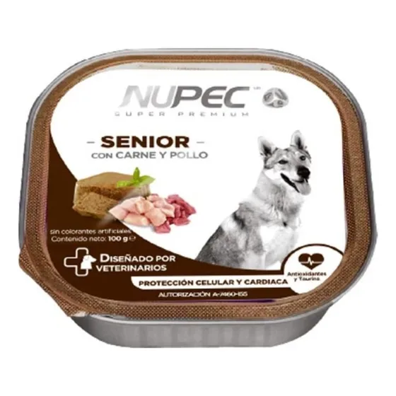 Nupec Alimento Húmedo Senior 16 Latas De 100g Sabor Carne