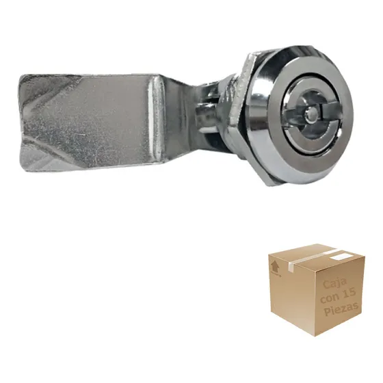 15 Pzs Chapa Cerradura Con Llave Palomilla P/ Gabinete Argos