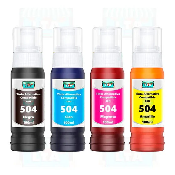 Pack 4 Botellas Tinta Alternativa Compatible Con L4260