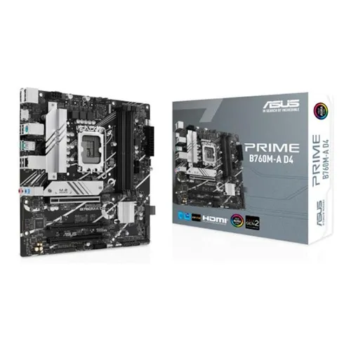 Tarjeta Madre Asus Prime B760m-a D4 1700 4x Ddr4 Usb Matx