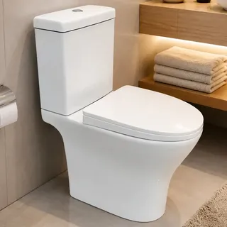 Kazza Vaso Sanitário Banheiro Dual Flush Caixa Acoplada 3/6l Branco