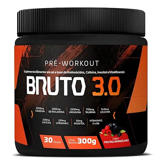 Pré Workout Bruto 300g - Sudract - Mais Força E Resistência