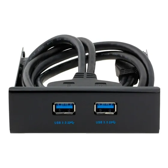 Panel Frontal 2 Puertos Usb 3.0 Bahia 3.5'' Agrega Puertos