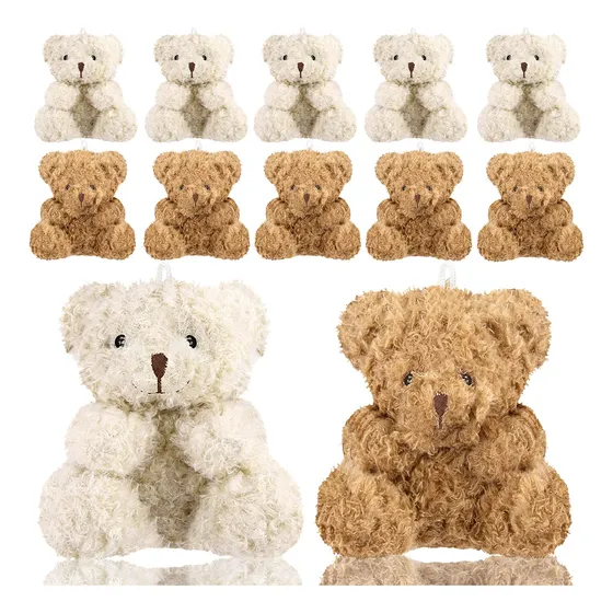 Plush Mini Teddy Bear Wxj13 10cm Stuffed Animal Set Of 10