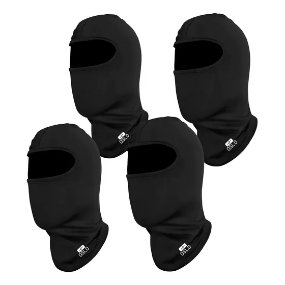 Mascara Balaclava Oslo Pasamontaña Frizado Combo X 4 Avant Color Negro Diseño De La Tela Frizado/friza Talle Unico