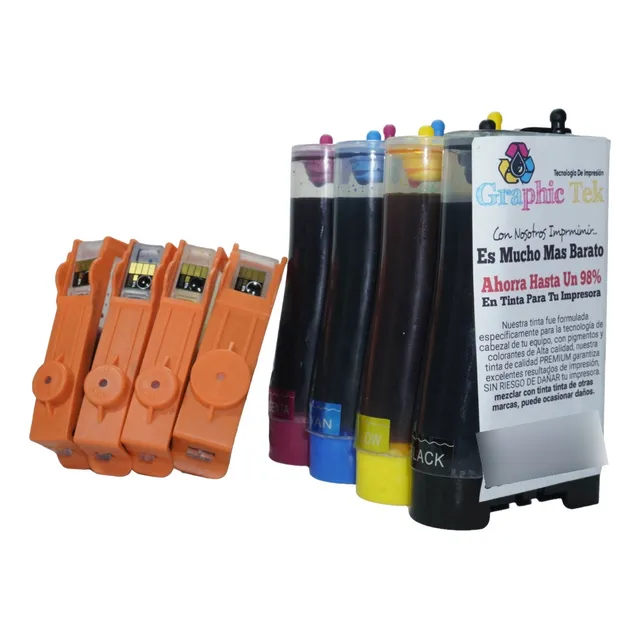 Tinta Continua Compatible Hp 564 B210a B209a 7510 4610 D5445