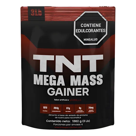 Tnt Mega Mass Gainer De 3 Lbs Proteína 