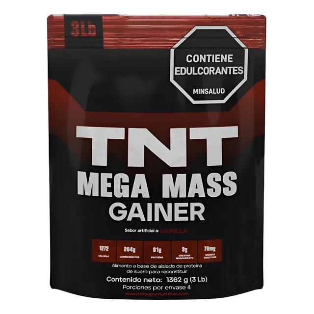 Tnt Mega Mass Gainer De 3 Lbs Proteína 