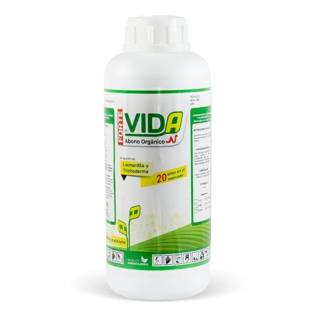 Abono Foliar Organico Vida Forte X 1 L Uso Agicola