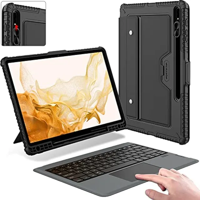 Funda Con Teclado Nillkin Para Galaxy Tab S7 Fe De 12,4 PuLG