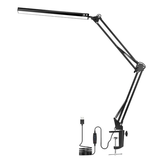 A Lámpara De Escritorio / Lámpara De Mesa Led Con Brazo