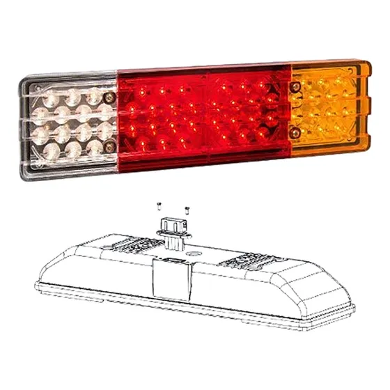 Par De Faros Led Baiml 24v 1350e Con Ficha Camion Mercedes