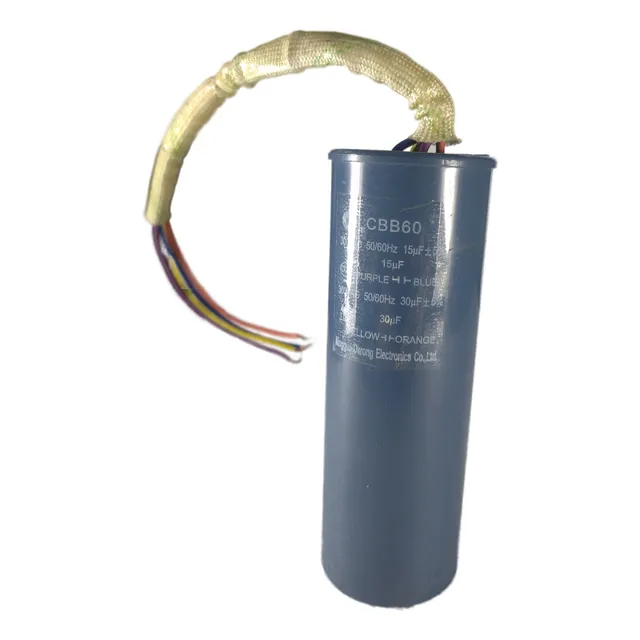 Capacitor 15uf/30uf  300 Vac 60 Hz Lavadora Doble Tina.