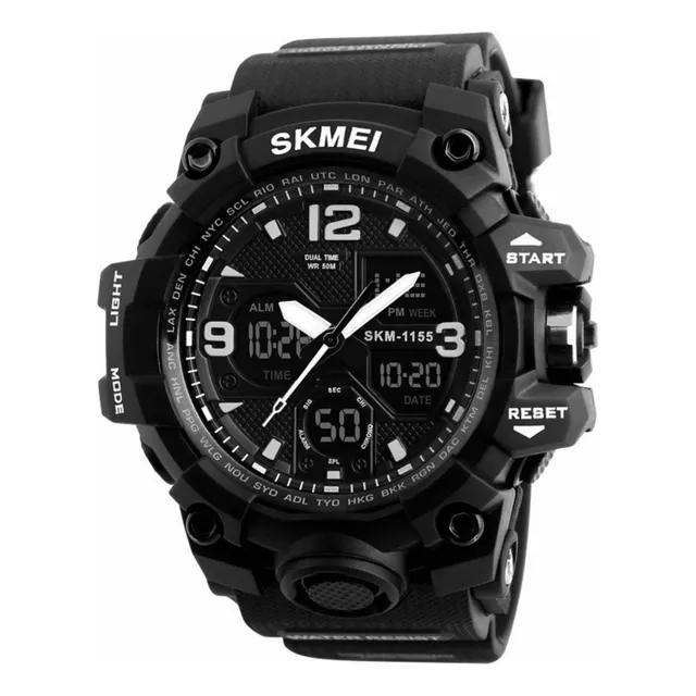 Reloj Skmei Táctico Hora Doble Modelo 1155b Original