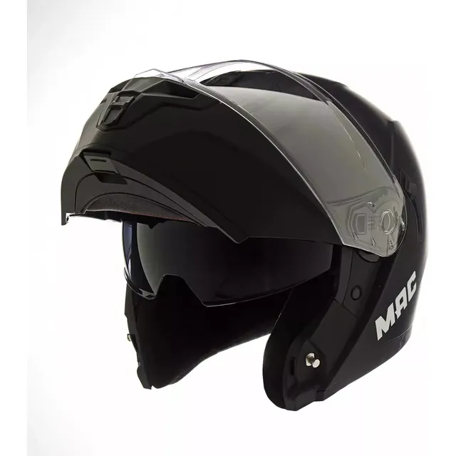 Casco Moto Mac Rebatible Blaze Ff166 Doble Visor Mate Rpm925