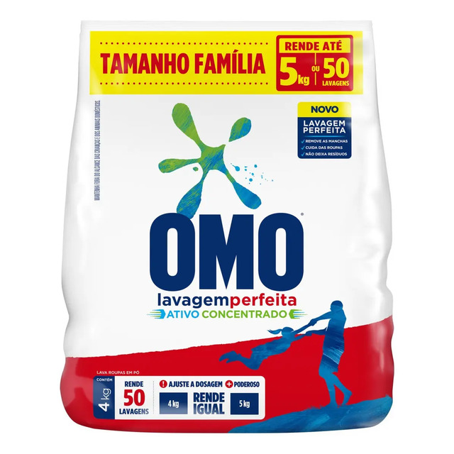 Sabão Em Pó Omo Lavagem Perfeita 4kg