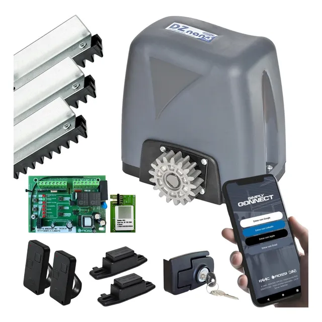 Kit Motor Nano Turbo 3,5m Crem Wifi App Celular Rossi 600kg