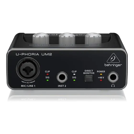 Interface Usb De Áudio U-phoria Um2 Behringer Profissional