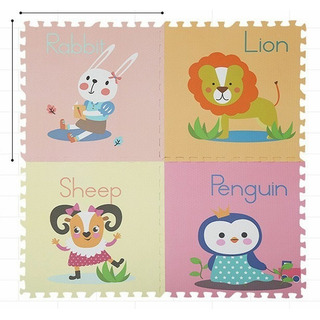 Tapete Piso Foamy Fomi Fomy Colores 60*60cm 8 Pzas Color 4 Animal B/8 Piezas Tapete Piso Foamy Fomi Fomy Colores 60*60cm 8 Pzas Color 4 Animal B/8 Piezas