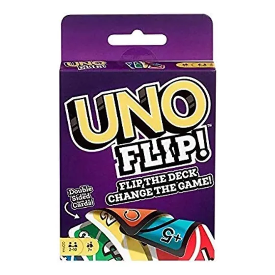 Cartas Mattel Uno Flip Para Jugar En Familia O Amigos