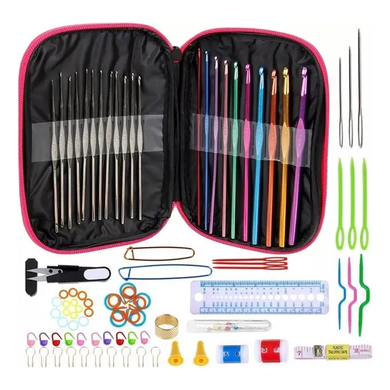 Kit De Agujas Para Tejer Crochet 100 Piezas