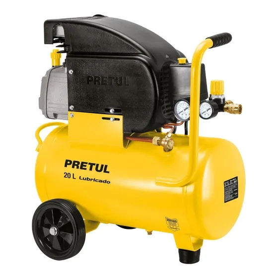 Compresora De Aire Lubricada 20 Litros Pretul