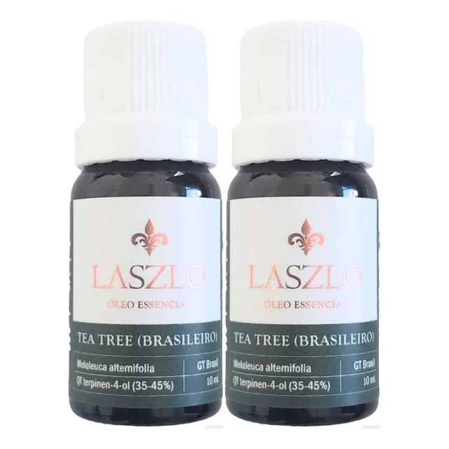 Óleo Essencial Tea Tree Melaleuca Gt Brasil Laszlo - Kit 2