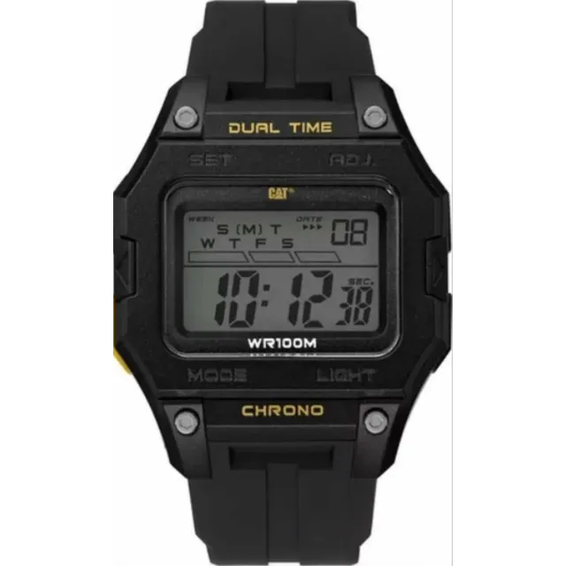 Reloj Cat Original Digital Negro Silicon Unisex Of 14721247