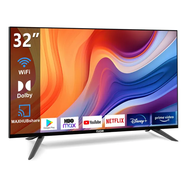 Smart TV Pantalla 32 Pulgadas 1SOW Android TV HD LED Dolby Audio WiFi 32BK001 Android 14