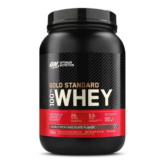 Whey Gold Standard Optimum Nutrition 907g Sabor Chocolate