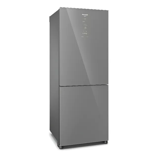 Geladeira Panasonic Bb65 Diamond Glass Inverse Frost Free 450l Inverter A+++ -