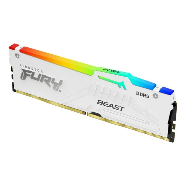 Memoria Kingston Fury Beast 16gb Ddr5 6000mhz Rgb - White