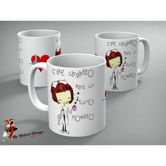 Taza De Ceramica Doctora Medica Enfermera Art Hd