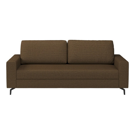 Sofá Luxo Living 4 Lugares Loft 214cm Linhão Marrom Preto Sofá Luxo Living 4 Lugares Loft 214cm Linhão Marrom Preto