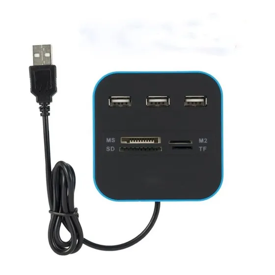 Concentrador Ranura Para Lector Tarjeta Combo Multi Todo Uno