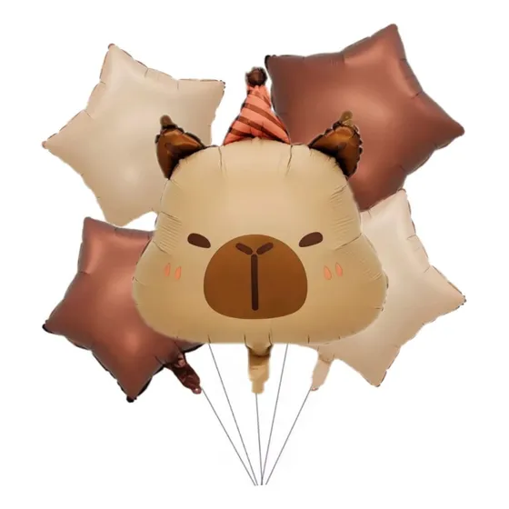 Globos Capibara Carpincho Deco + Cinta