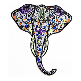 Hho Colorful Elephant Cartoon Embroidered Diy Patches, ... Hho Colorful Elephant Cartoon Embroidered Diy Patches, ...