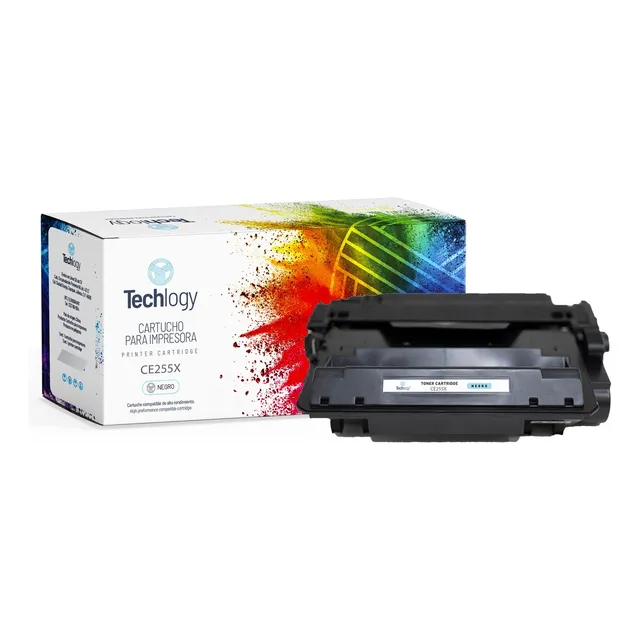 Toner Techlogy Ce255x Para Hp Laserjet P3015 M521 Tinta Negro