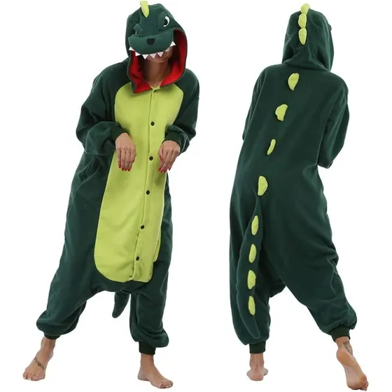 Pijama Entero Polar De Dino Stich Uniconio Para Adultos