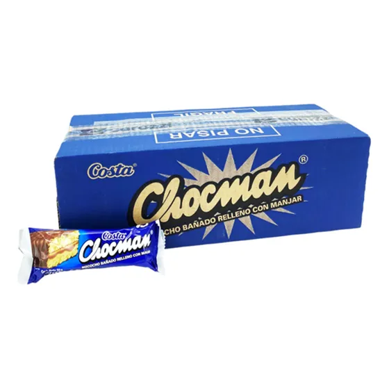 Bizcocho Chocman Caja 32 Unidades 33gr