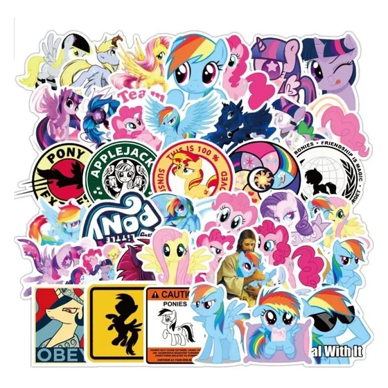 My Little Pony 50 Calcomanias Stickers Pvc Contra El Agua