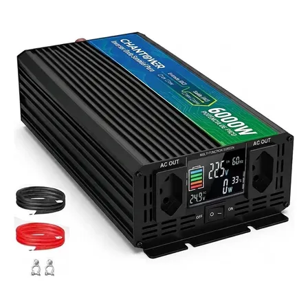 Inversor De Energia 24v 220v 6000w Onda Senoidal Pura