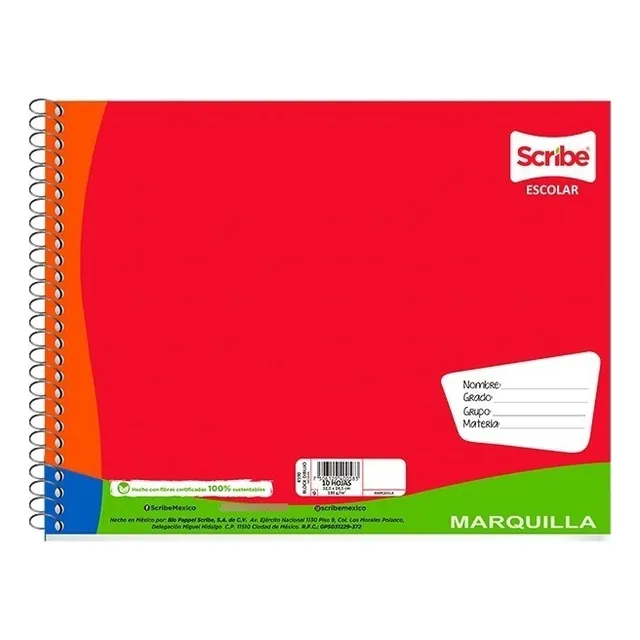 Block Marquilla Blanco Para Arte Y Dibujo Con 30 Hojas