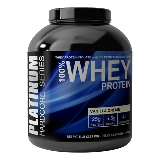 Platinum 100% Whey Protein + Bcaa + Glutamina 5 Lbs
