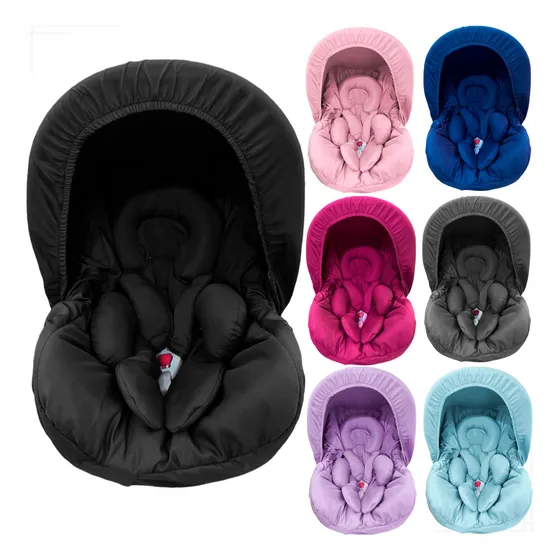 Kit Bebê Conforto Completo Tamanho Universal Até 13 Kg 5 Pçs Cor Preto