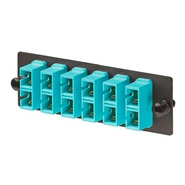 Placa Acopladora Fibra Optica Fap Con 6 Conectores Sc Duplex
