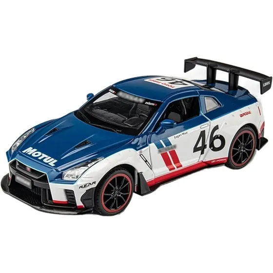 Nissan Gtr Skyline R35 Metal Com Luzes E Som 1/22 